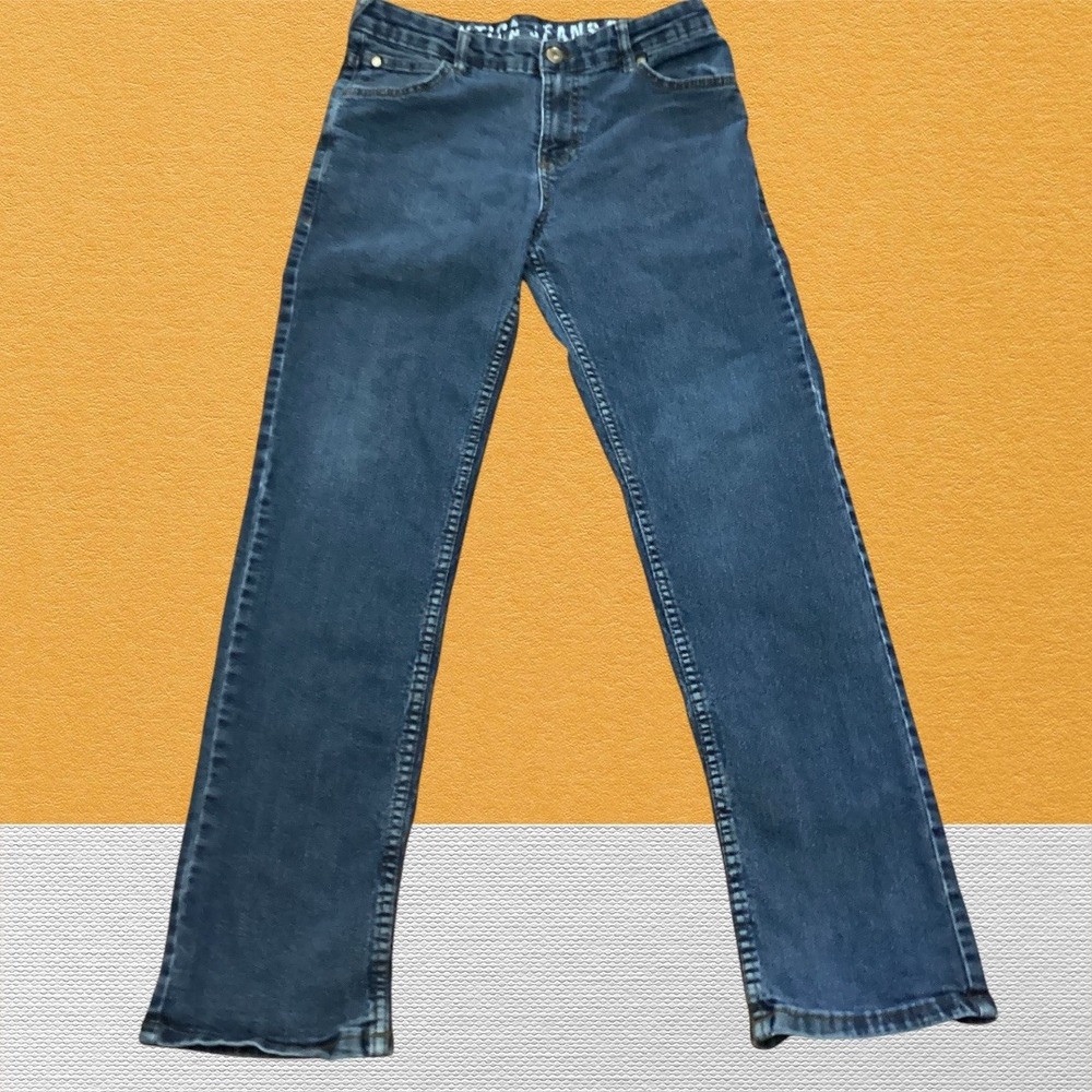 Nautica Jeans Co Womens Straight Leg Dark Wash Denim Blue Jeans Size 18 Flaw tag